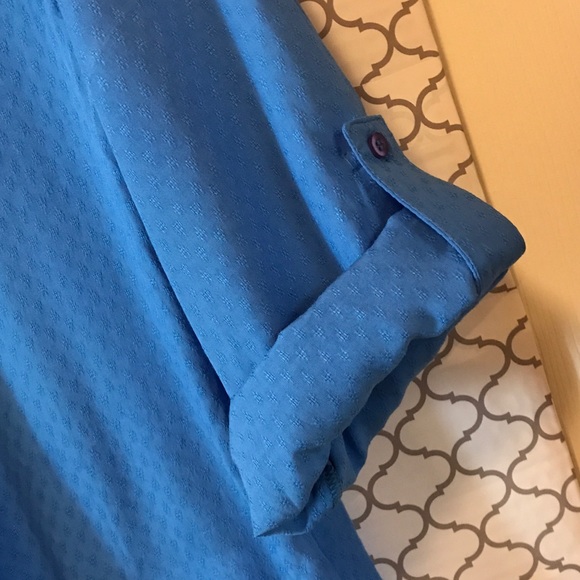 Sky Blue Peasant Blouse - Picture 5 of 6